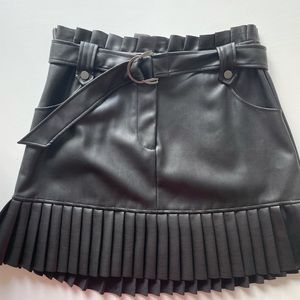 Zara faux leather mini skirt